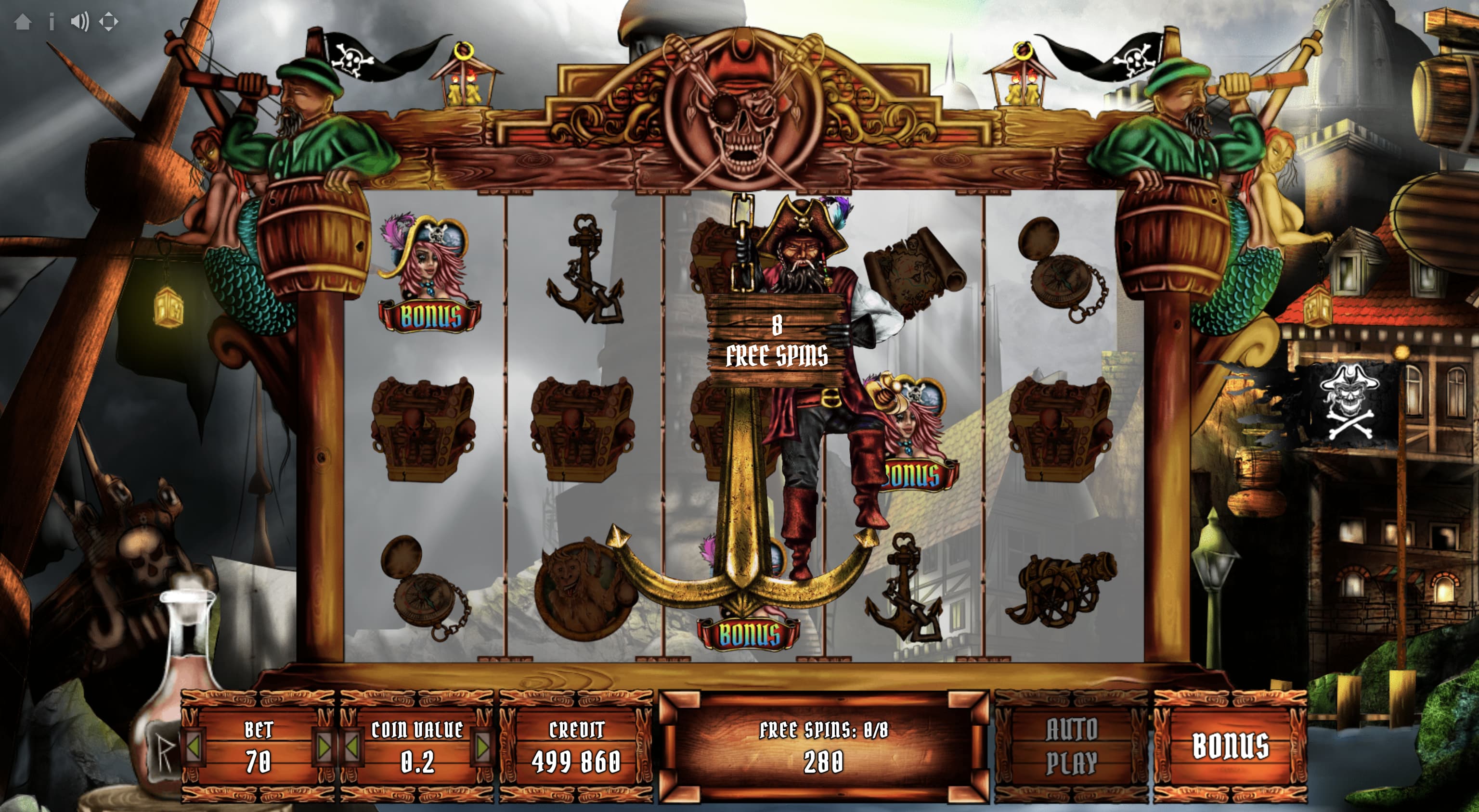 Pirate Harbor Free Spins